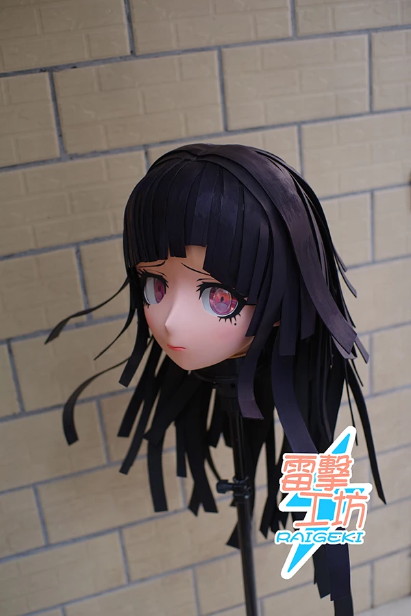 (KM9145) Handmade Female Sweet Girl Resin Crossdress Outfit Cosplay Japanese Animegao Role Play Kigurumi Mask