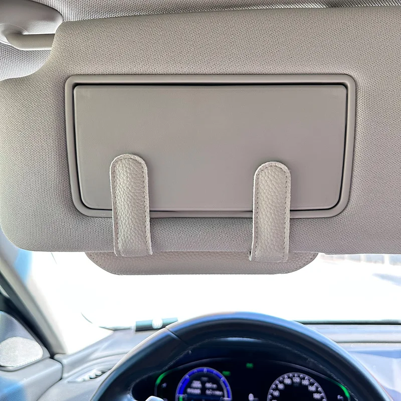 Universal Car Sun Visor Glasses Storage Holder Auto Sunglasses Card & Ticket Clip Case - Vehicle Storage Accessories