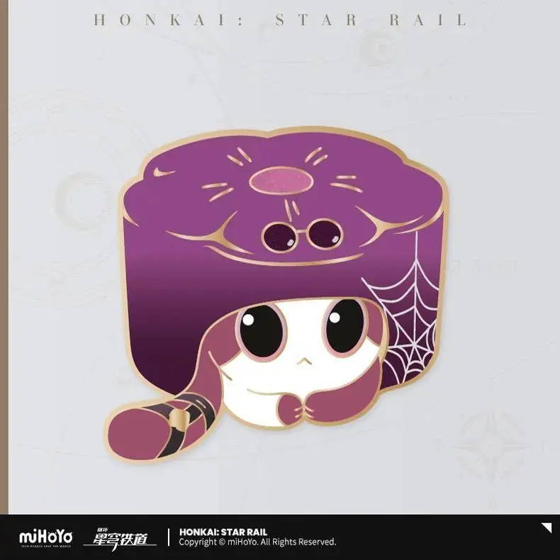 

Honkai Star Rail miHoYo Ruan Mei Creations Metal Badge Sunglasses Cat Design Anime Collectible Lapel Pin Fan Gift