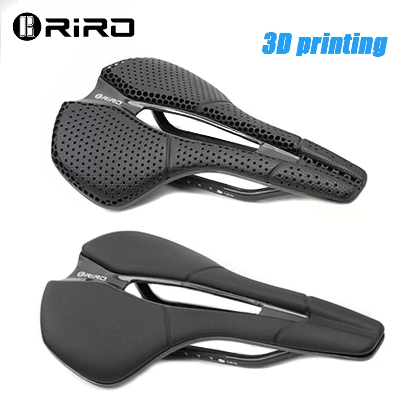

RIRO 3D Printed Saddle Ultralight Road Bike MTB Seat Carbon Shock Proof Racing Cushion Bicycle Seat Saddle Cycling Bike Parts