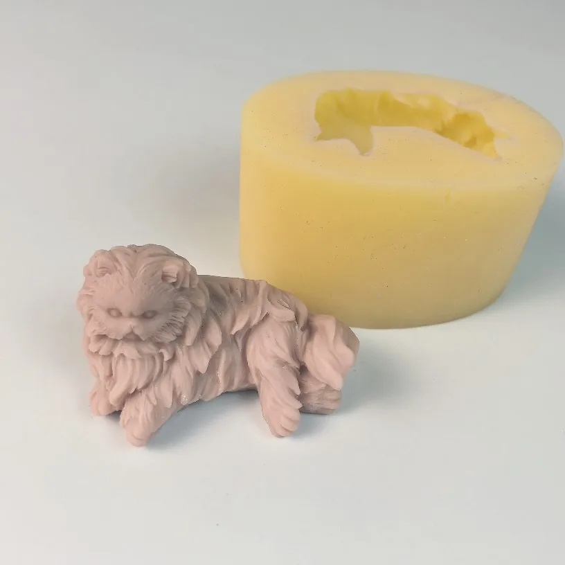 

3D Animals Mold Persian Cat Moulds Silicone Candle Soap Molds Clay Resin Cake Decor Wedding Birthday Candles Handmade DW0882