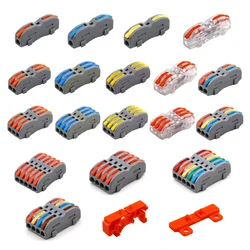 Mini Wire Connector 2 3 4 5 Pin Splice Terminal Blocks Led Strip Lighting Electric Quick Connectors Conductor Rail Conector Base