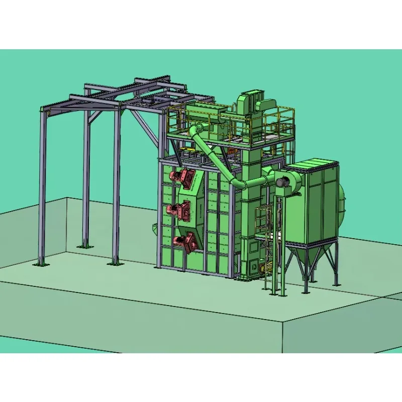 PLC Hook Type Automatic Dust Removal Shot Blasting Machine Efficient Automatic Shot Blasting Machine for Batch Processing