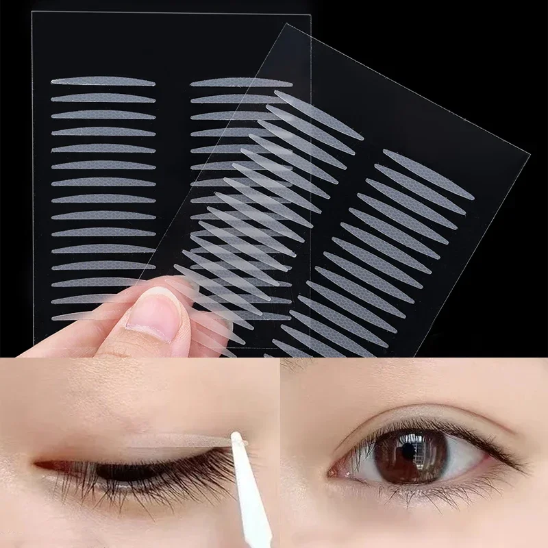 Eyelid Stickers Mesh Breathable Natural Double Eyelid Tape Big Eyes Lift Beige Strips Non-marking Self-adhesive Double Eye Tools