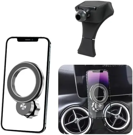

Magnetic Phone Mount for Mercedes GLA/CLA Class 2014-2020 - Car Interior Cell Holder & Charger Stand