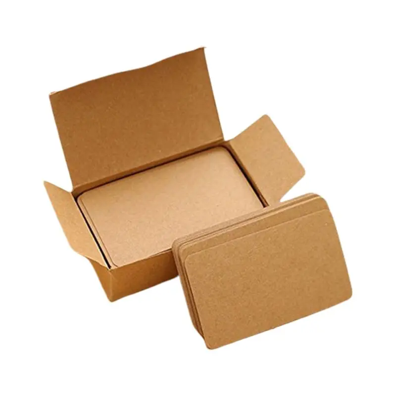 68TA Mini Craft Cardboard Blank Colorful Index Cards for DIY Festival Gifts 100PCS