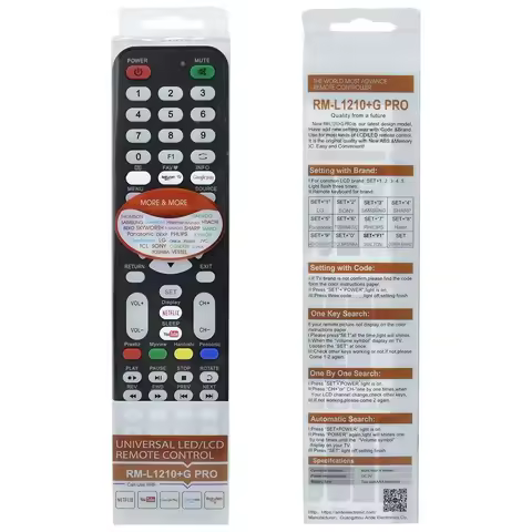 New HUAYU RM-L1210+G Pro Universal TV Remote Control For SHARP SAMSUNG SONY Hisense Skyworth Haier Panasonic LCD LED Smart TV