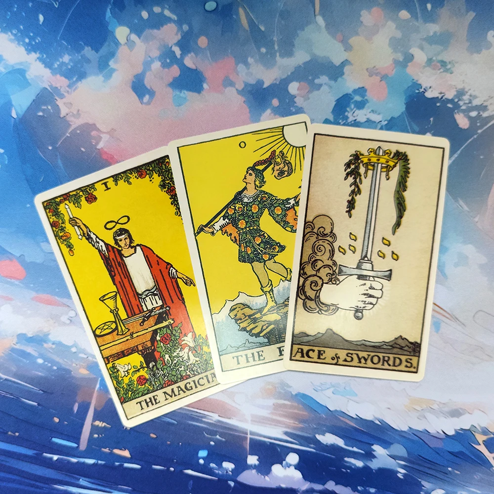 12X7CM Size Cards.Smith Waite Divination Centennial edition Tarot Deck cards for beginners and guide book