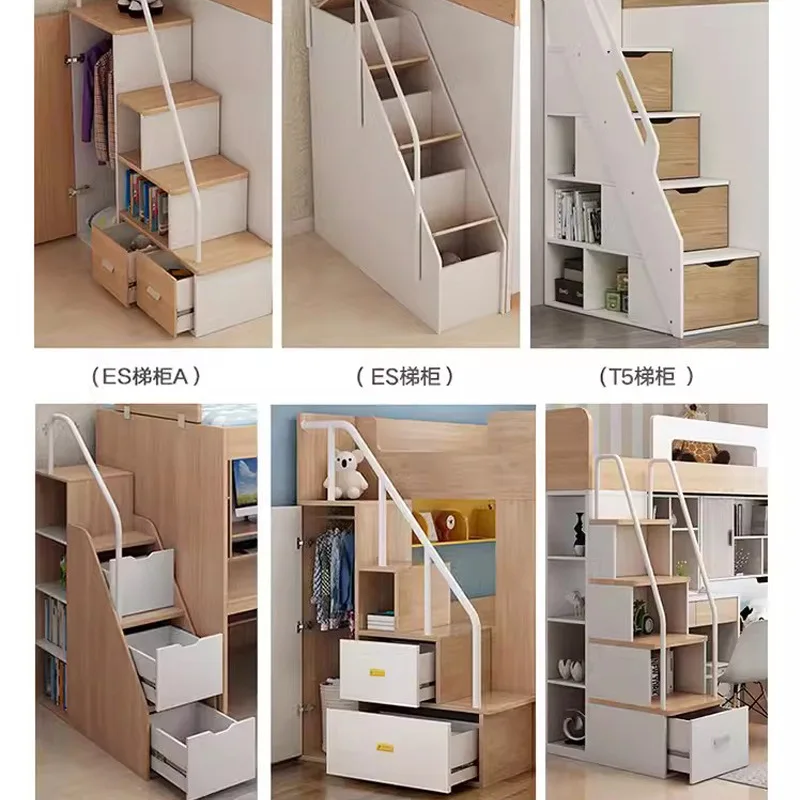 Wardrobe type ladder cabinet, bookshelf ladder cabinet, drawer type ladder cabinet