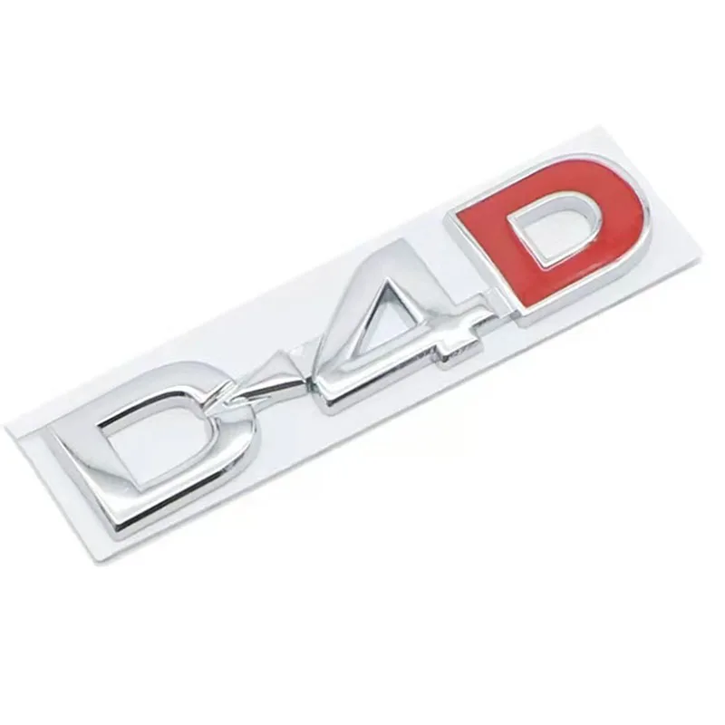 3D Metal D4D Logo Emblem Car Styling D4D Badge posteriore tronco D4D decalcomania D4D Sticker accessori