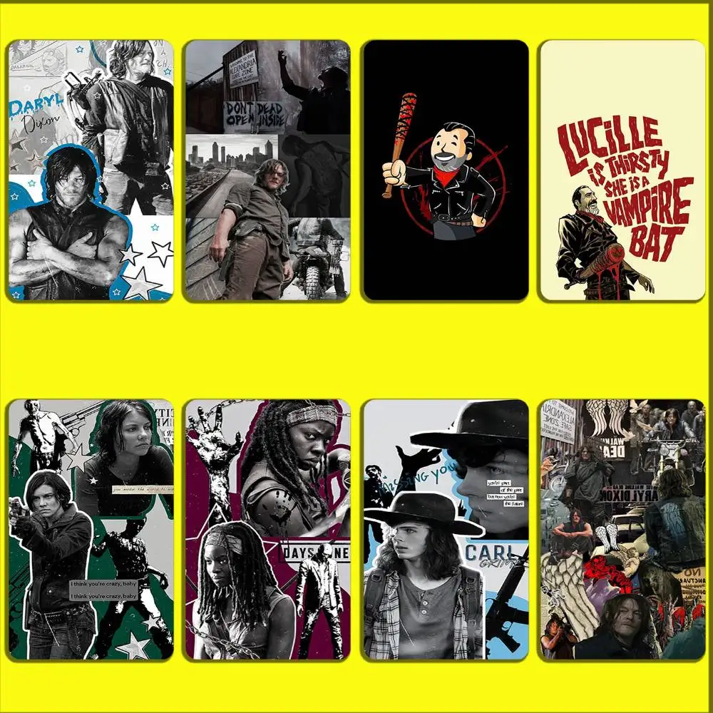 

Daryl Dixon Negan Walking D-Dead Card Stickers For Debit Bank Credit Cards Metro Bus Pass Sticker Decoration Cover Skin