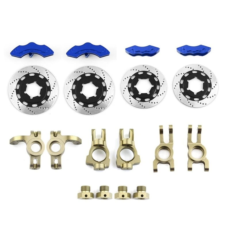 Metal Steering Block C-Hub Carrier Rear Hub Carrier Brake Disc For 1/7 Scale KM Citron C3 Rally RC Car Accessories ,D