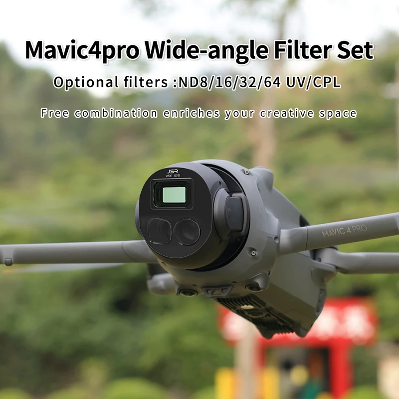 

Широкоугольный фильтр для объектива для DJI MAVIC 4 Pro Drone GND/CPL/Star/Night, водонепроницаемый фильтр для аэрофотосъемки для аксессуаров Mavic4pro