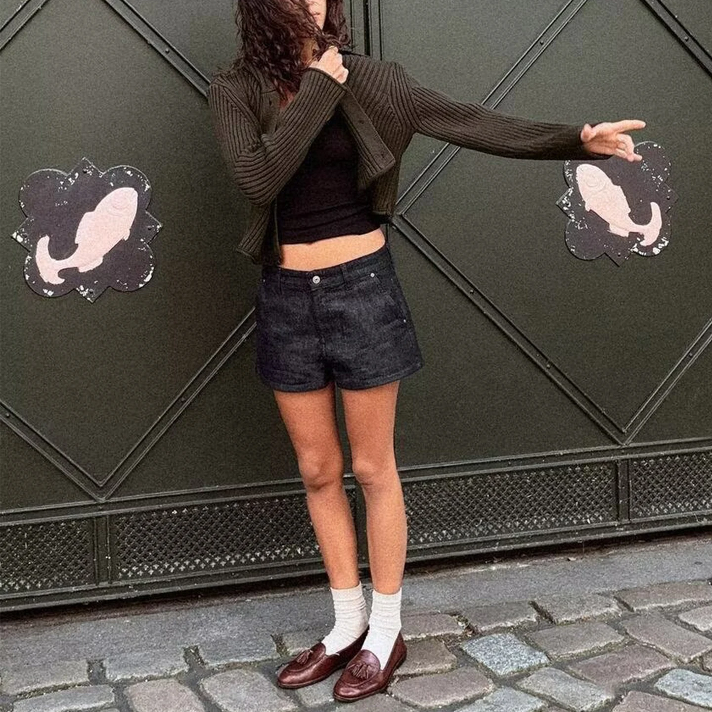 Z Cappotto abbottonato lavorato a maglia da donna Cardigan Svel a costine Faionable Ele Sle Maglieria da donna stagione autunnale