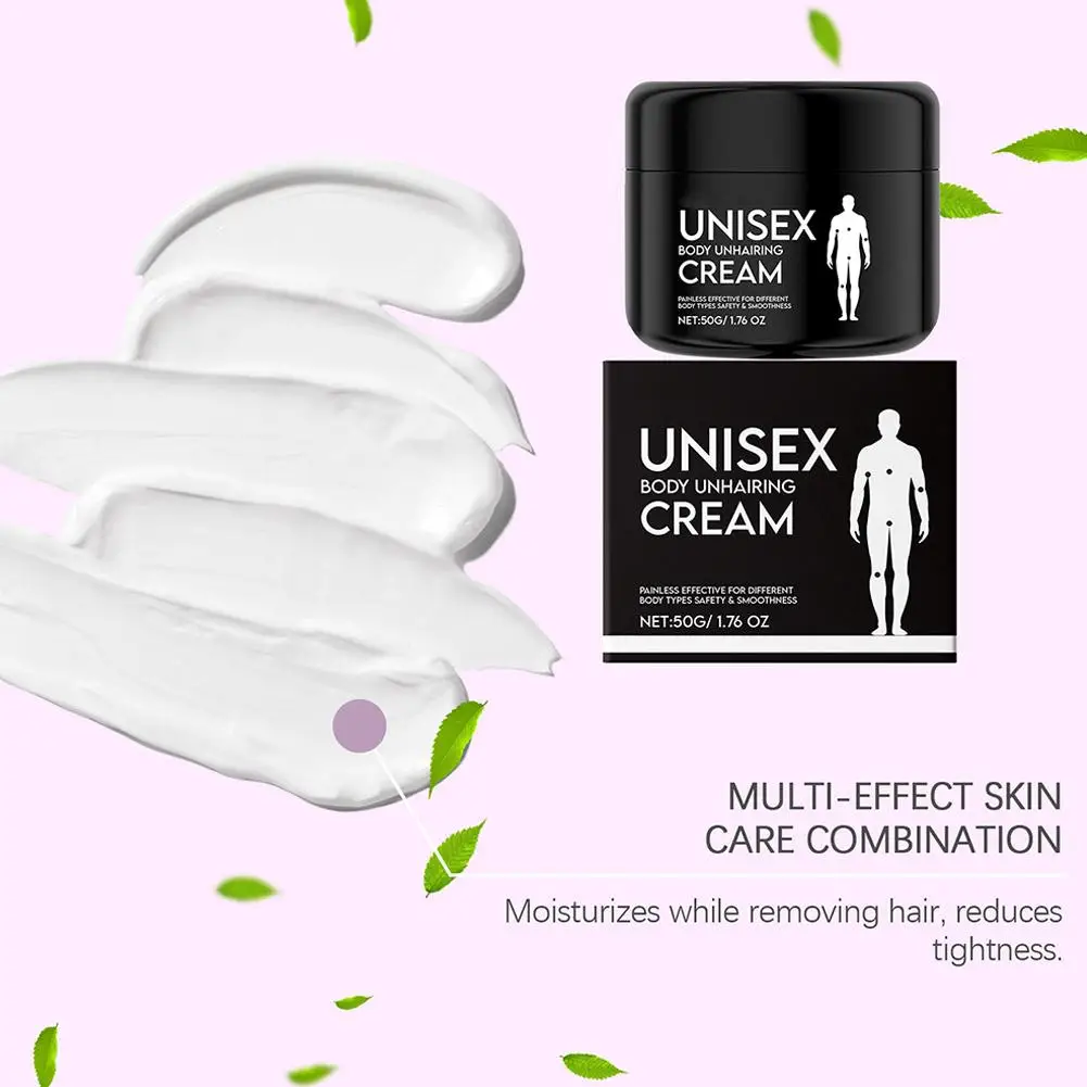 كريم إزالة الشعر اللطيف 50 جرام للبالغين - مزيل شعر الجسم بالكامل للبشرة الحساسة، تركيبة مرطبة لنتائج ناعمة