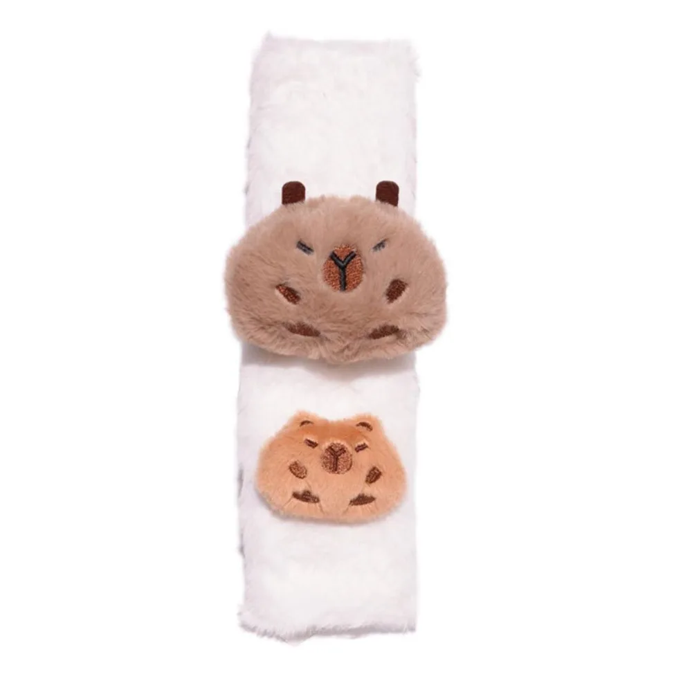 

Soft Capybara Car Seat Belt Cover Warm Cartoon Seat Belt Shoulder Pad kawaii Comfortable Seat Belt Protector Car-styling