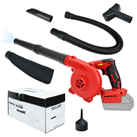 Brushless Cordless Leaf Blower for Milwaukee 18V Battery 6-Speed 180MPH 2-in-1 Electric Blower and Vacuum Cleaner (No Battery)