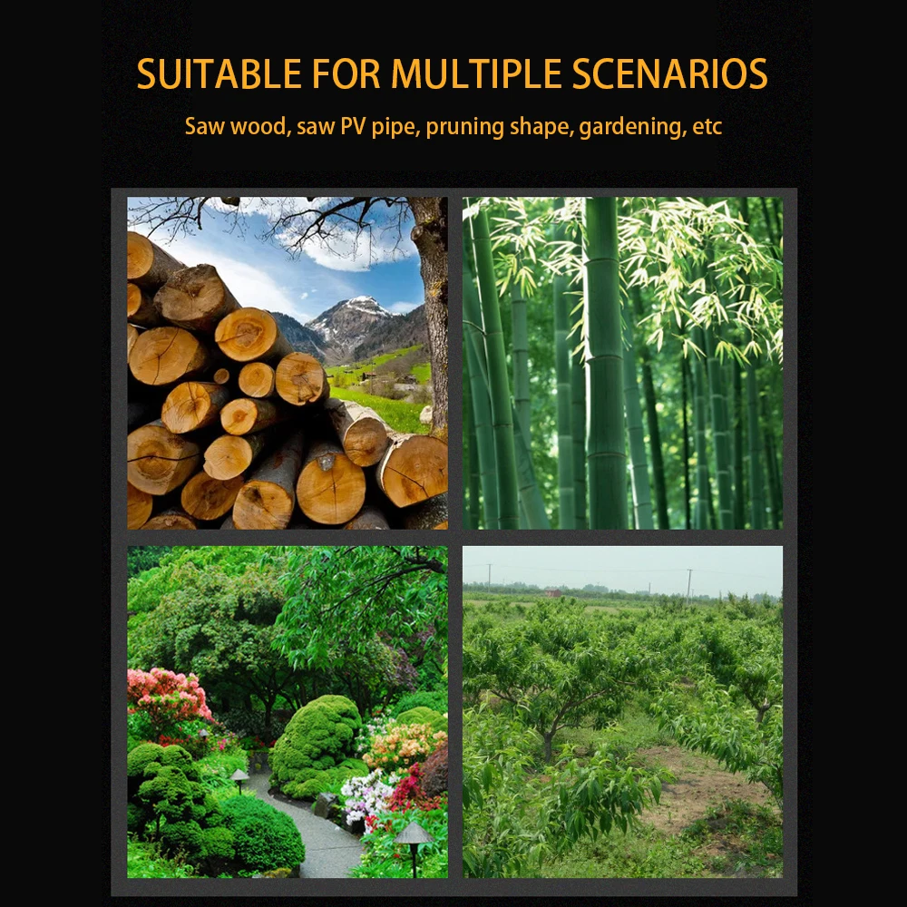 Piła do drewna ze stali manganowej, nóż do przycinania drzew owocowych na zewnątrz, piła, składana piła ogrodowa ręczna