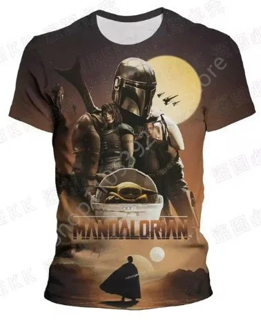 2026 Fashion Space War Anniversary Commemorative T-shirt 3D Printed Breathable Fast Casual Parent-child Short Sleeved Shirt