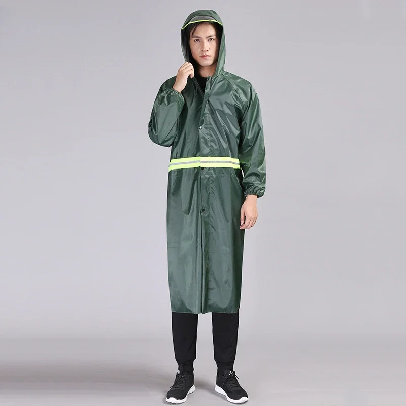 Long Raincoat Rain Poncho One-piece Raincoat Construction Riding Labor Protection Raincoat Oxford Cloth Reflective