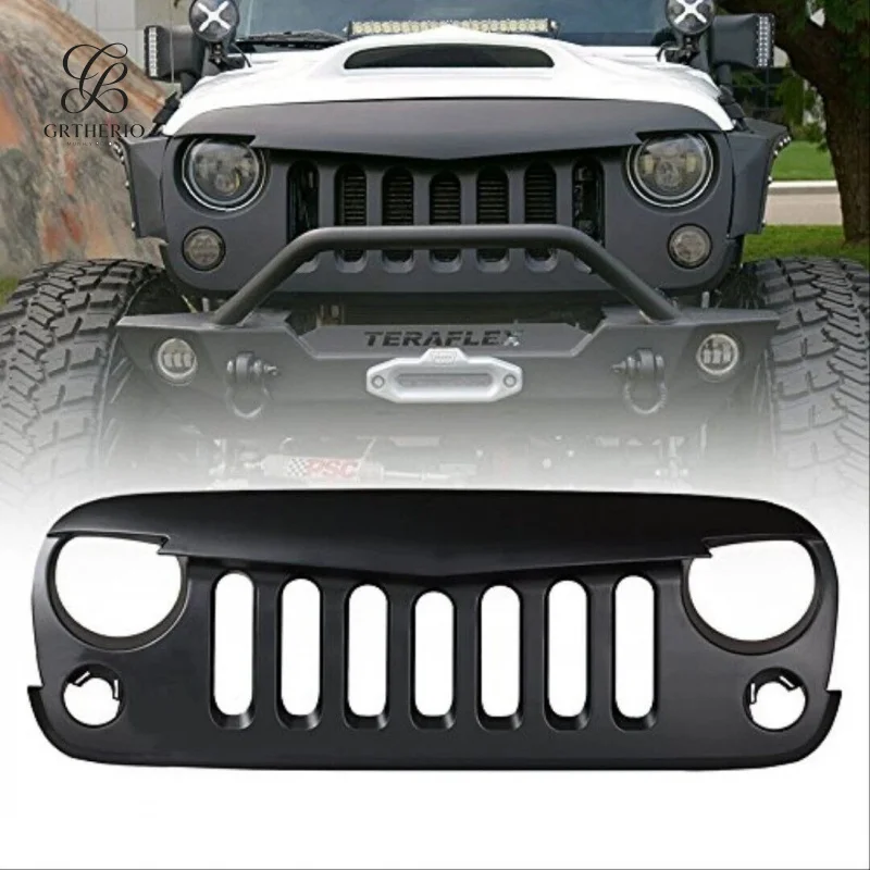 Car modification accessories suitable for Jeep 07-17, Little V-face , JK Wrangler grille