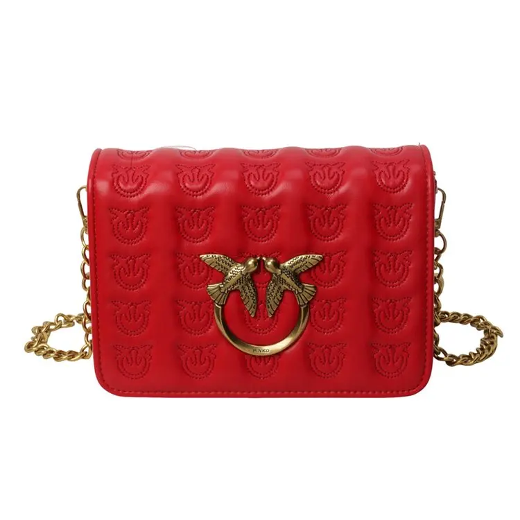 

Летняя коллекция 2026: Новая женская сумка с тиснением, уникальный дизайн, регулируемый ремень-цепочка, сумка через плечо, модная повседневная сумочка