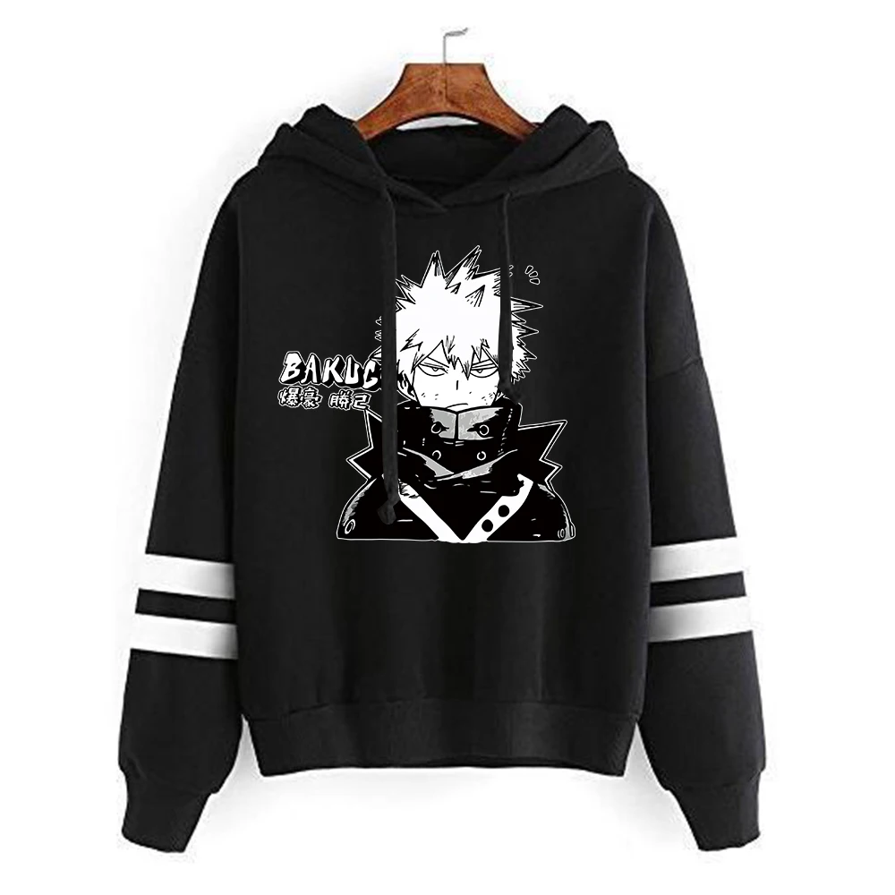 

2023My Hero Academia Female Men Hoodies Harajuku Pullover Sweats Hoodie Fashion Sweatshirts Japan Anime Bakugou Katsuki hoodies