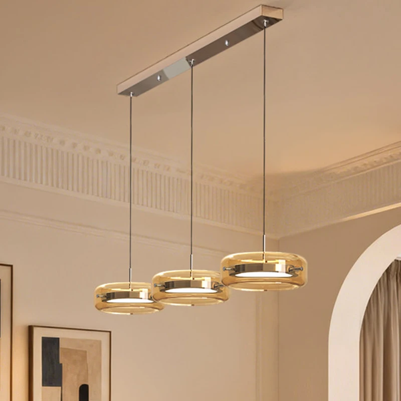 Modern dine dining room Pendant lights indoor lighting Ceiling lamp hanging light led chandelier decorative interior lighting view 6