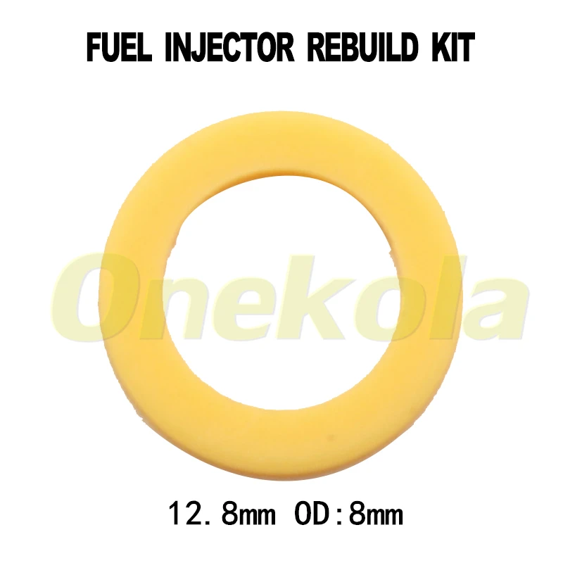 

Free shipping 100pieces 12.8mm OD:8mm Fuel injector repair kits Plastic Gasket for Bosch Ford Jeep Dodge American car 0280150558