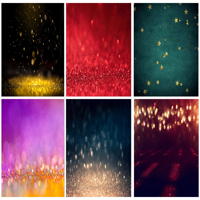 

SHUOZHIKE Art Fabric Photography Backdrops Prop Glitter Facula Light Spot Theme Photography Background 21318TTU-06