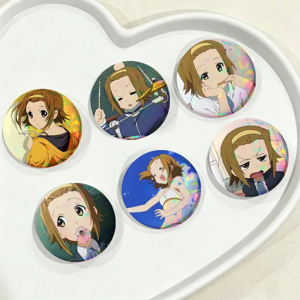 Cartoon R-Ritsu T-Tainakas For Badge Custom Laser Hologram Enamel Pin Badge Metal Lapel Brooch For Clothes Bag Accessory Gift