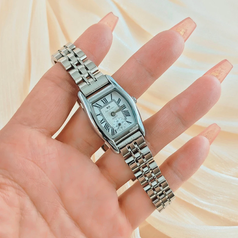 Повседневные женские часы Bee Sister с маленьким циферблатом, модные женские наручные часы, кварцевые кожаные женские часы со стальным ремешком