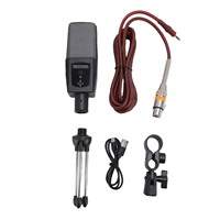 Gaming Microphone with RGB Light USB Computer Condenser Mic with Tripod Stand for PC Streaming Podcast Studio Recording