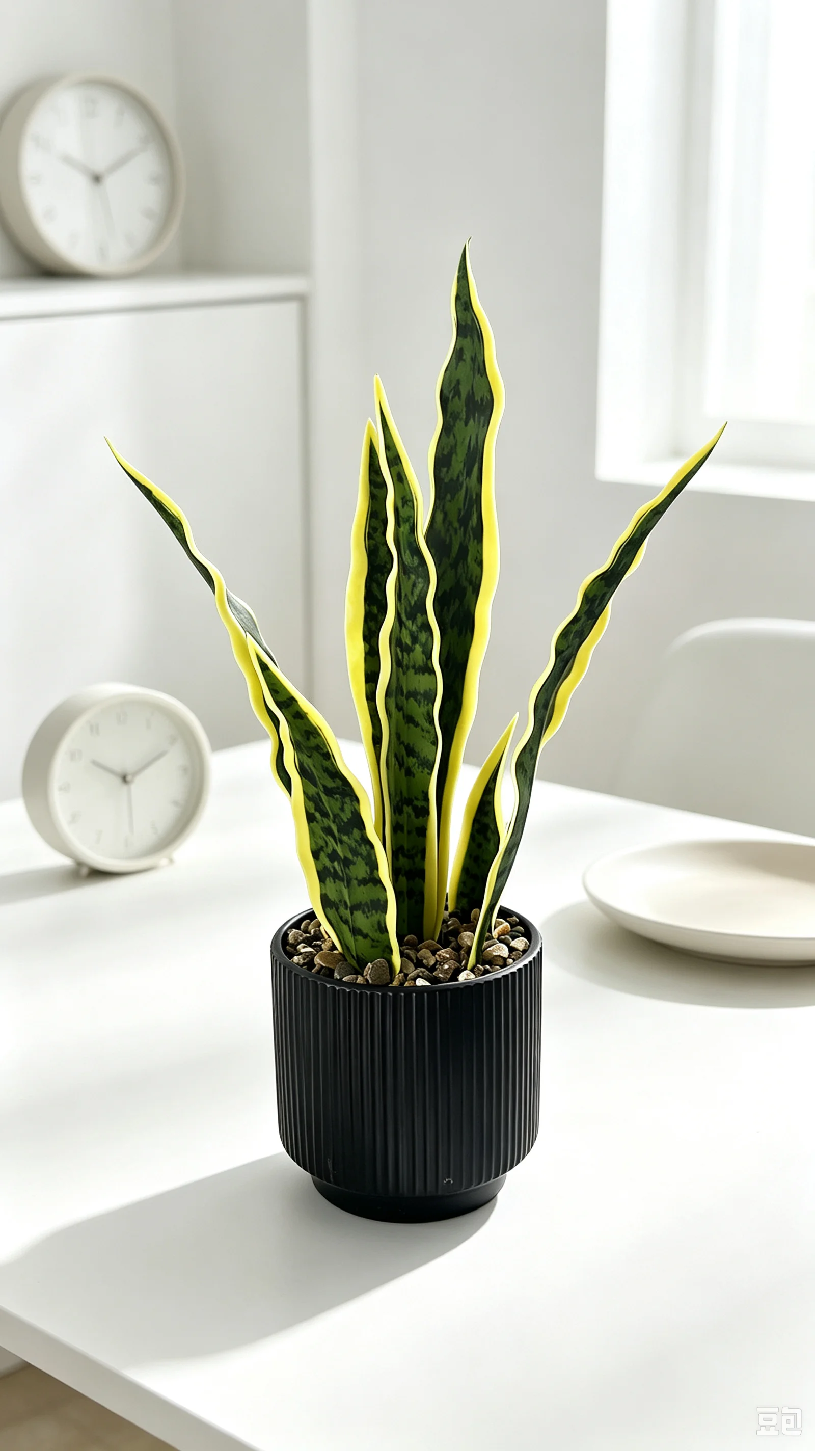 Artificial Snake Plant Black C - Snake Plant Ceramic 评论和价格
