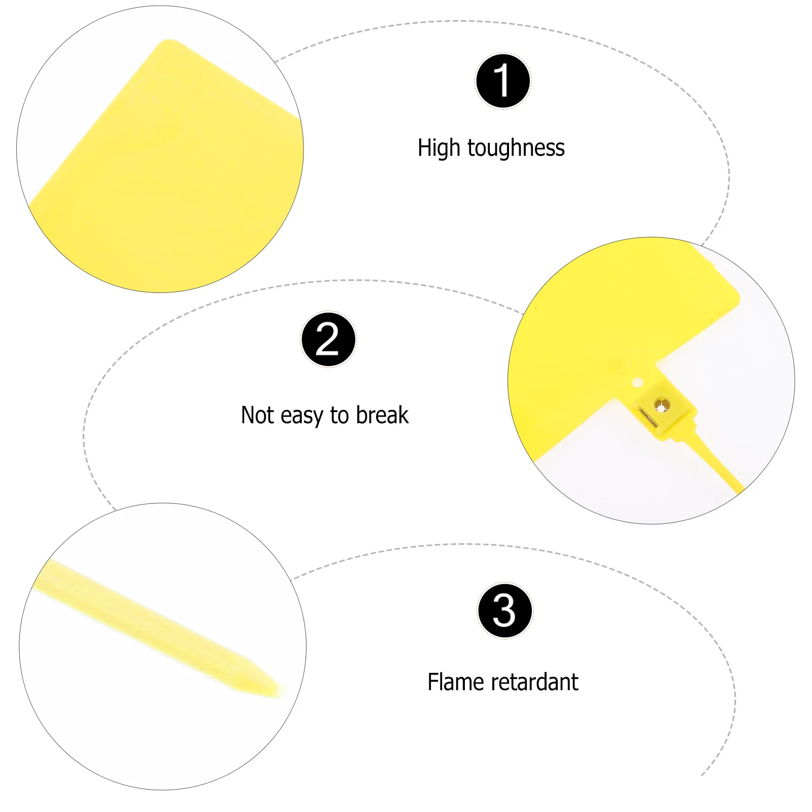 

100 pcs Zip With Labels Plastic Organizers For Wire Cord Management Cable Ties For Home Office Garage Zip Ties With