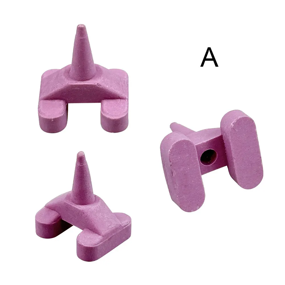 

Dental Ceramic Single Teeth Single Burned Ceramic Nail Bracket Base 4 Styles Single Burned Ceramic Bracket Dental Accessories