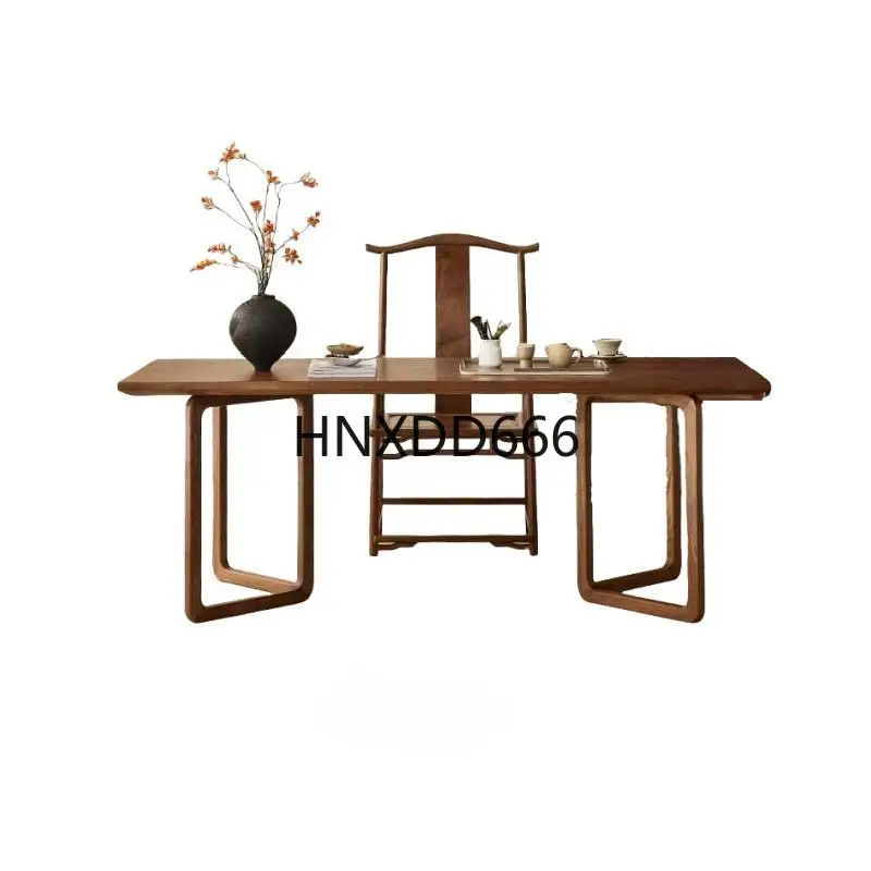 

New Chinese tea table and chair combination black walnut