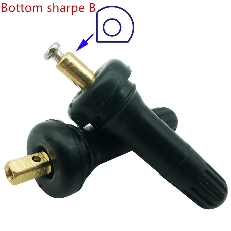 4pc TPMS Rubber Snap-in Tire Pressure Sensor Valve Stem Service Kit Replacemen for 17-20008 20008 Tire Valves for BUICK