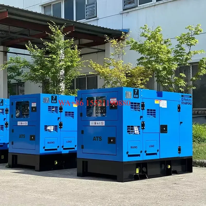 WMWMNU Low Price Open Type Super Silent 7kW 10kW 15kW 20kW Diesel Generator Powered by for UkPerkins 10kVA 15kVA Generador