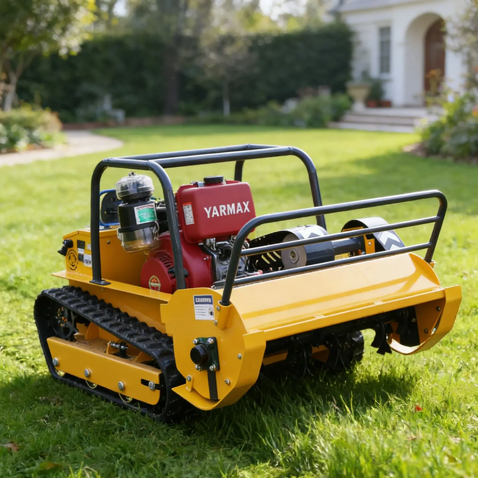 

Customized Top Rated Remote Control Lawn Mower Long Endurance Stable Performance For Orchard Farm Villa Garden Grass Cutting