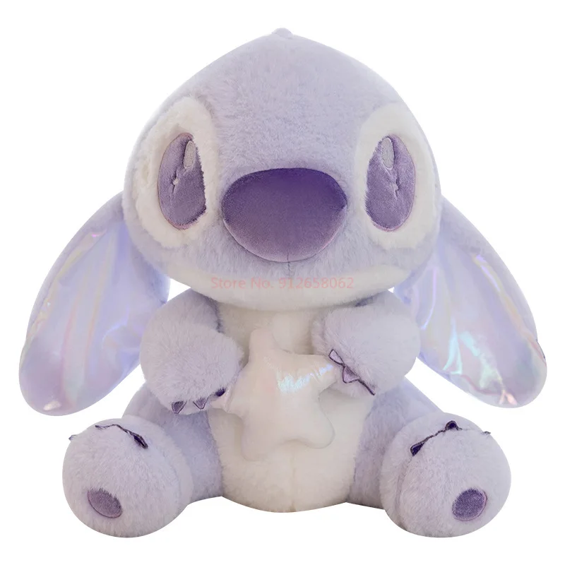 2025 Disney New Star Wish Stitch Interstellar Plush Toy Purple Stitch Doll Plush Room Decoration Pillow Girl Christmas Gift