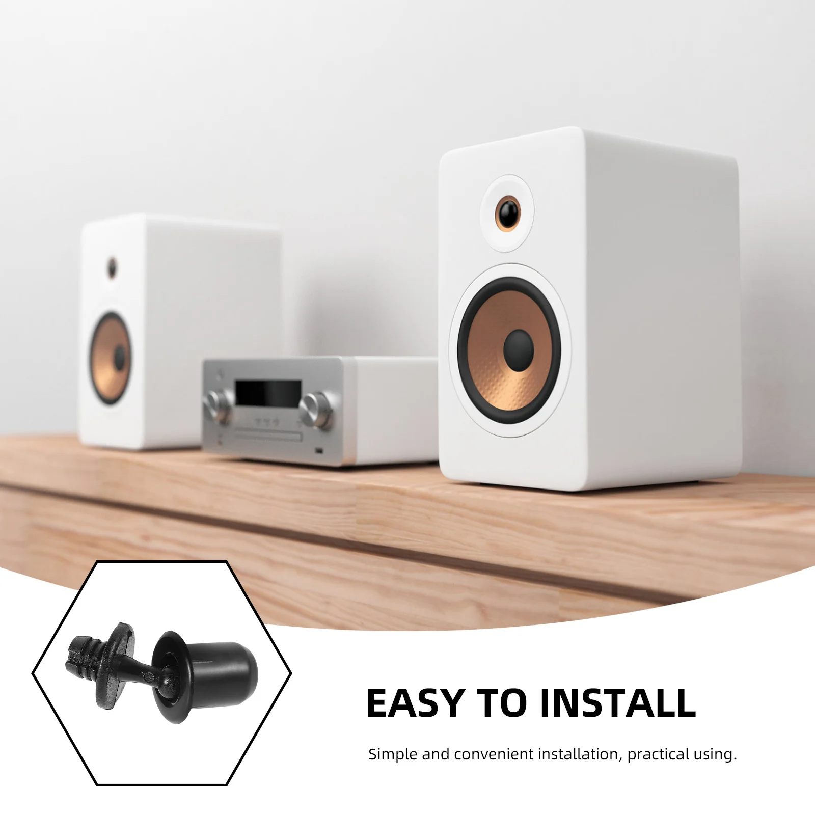 20 set Speaker Grille Clips For Acoustic Mesh Retainers Audio Panel Holders Durable Grill Mounting Fasteners For Diy Repair Car