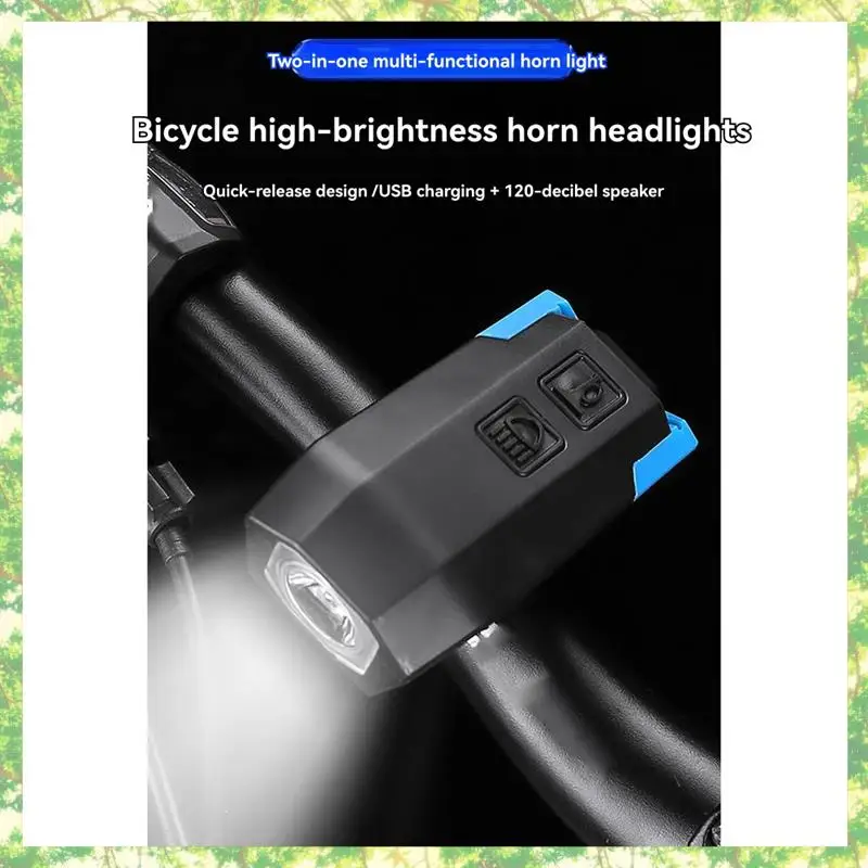 

Умные велосипедные фонари с зарядкой через USB, звуковые фонари, освещение для ночной езды, фары для горного велосипеда, велосипедное оборудование