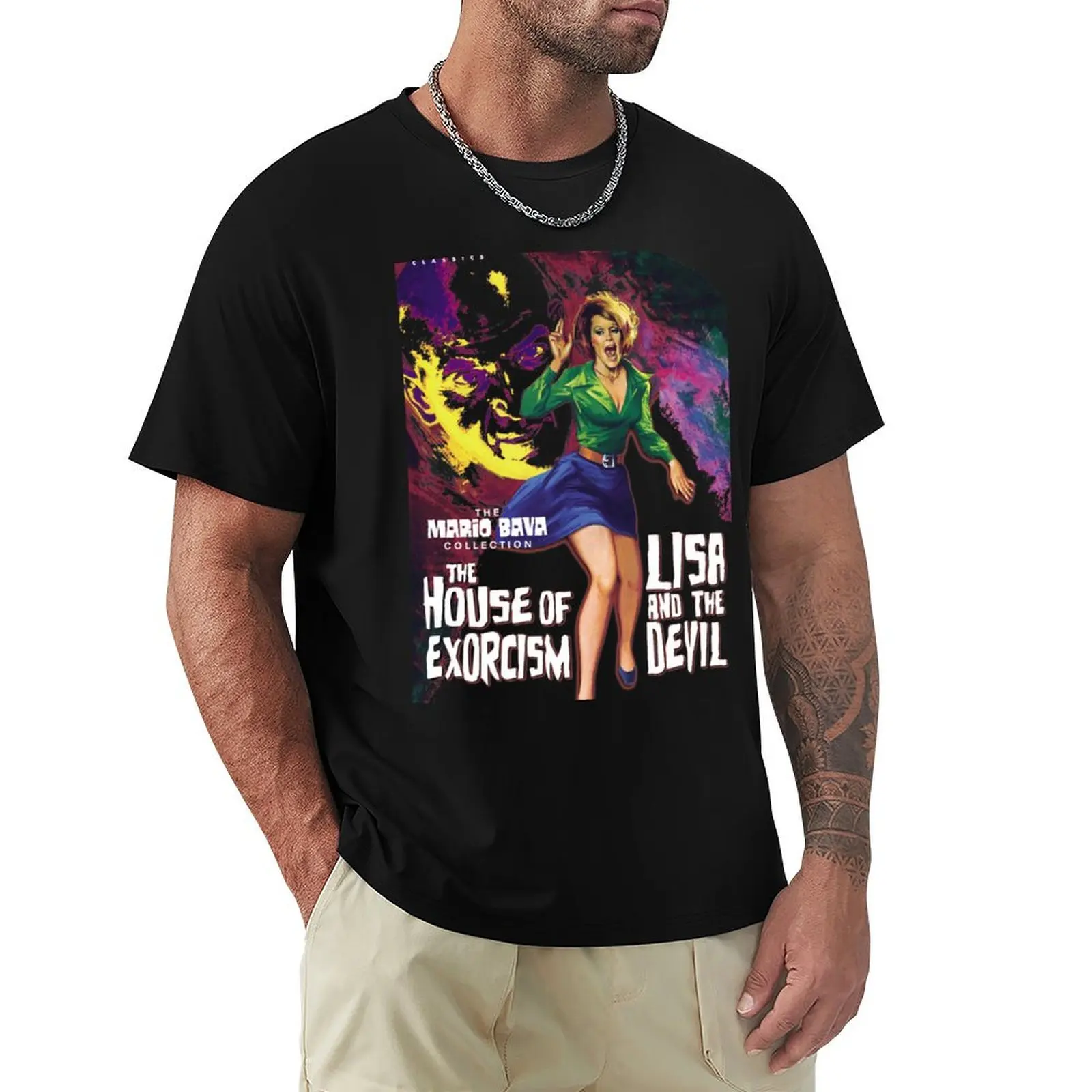 Lisa and the Devil T-Shirt Big and Tall Basic Tee Shirt