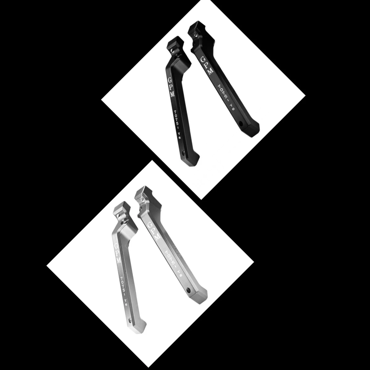 

GPM TRAXXAS 1/8 санки Monster Truck 9521 для алюминиевой скобы заднего шасси 7075