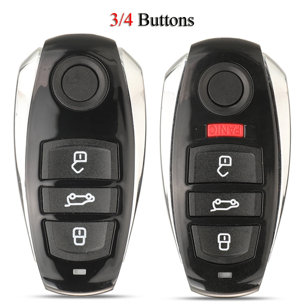 

jingyuqin Remote Smart Card Car Key Shell For VW Volkswagen Touareg 2010-2014 3/4 Buttons Key Cover Replacement