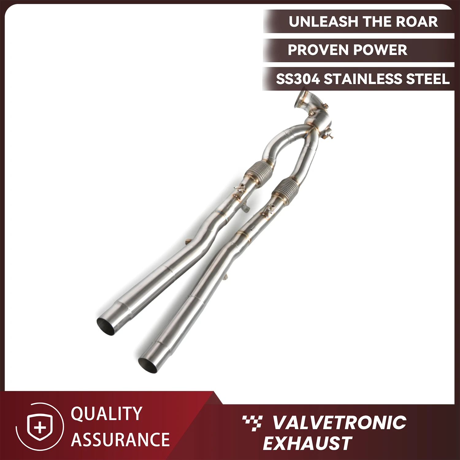 

ECCF SUS304 Stainless Steel Frontpipe with Heat Shield for Audi RS3 TTRS 2.5T 2022-2024