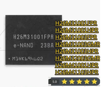 1pcs H26M31001FPR H26M31001HPR H26M31003FPR H26M31003GMR H26M31003HPR H26M32003GMR H26M41001HPR H26M41103HPR BGA Chips