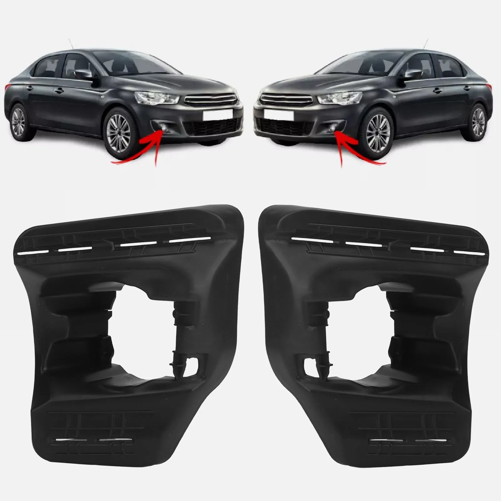 Base de luz de névoa plástica, montagem segura, uso duradouro, substituição para Citroen C-Elmario 2012 para 2017 direito, 1608698980