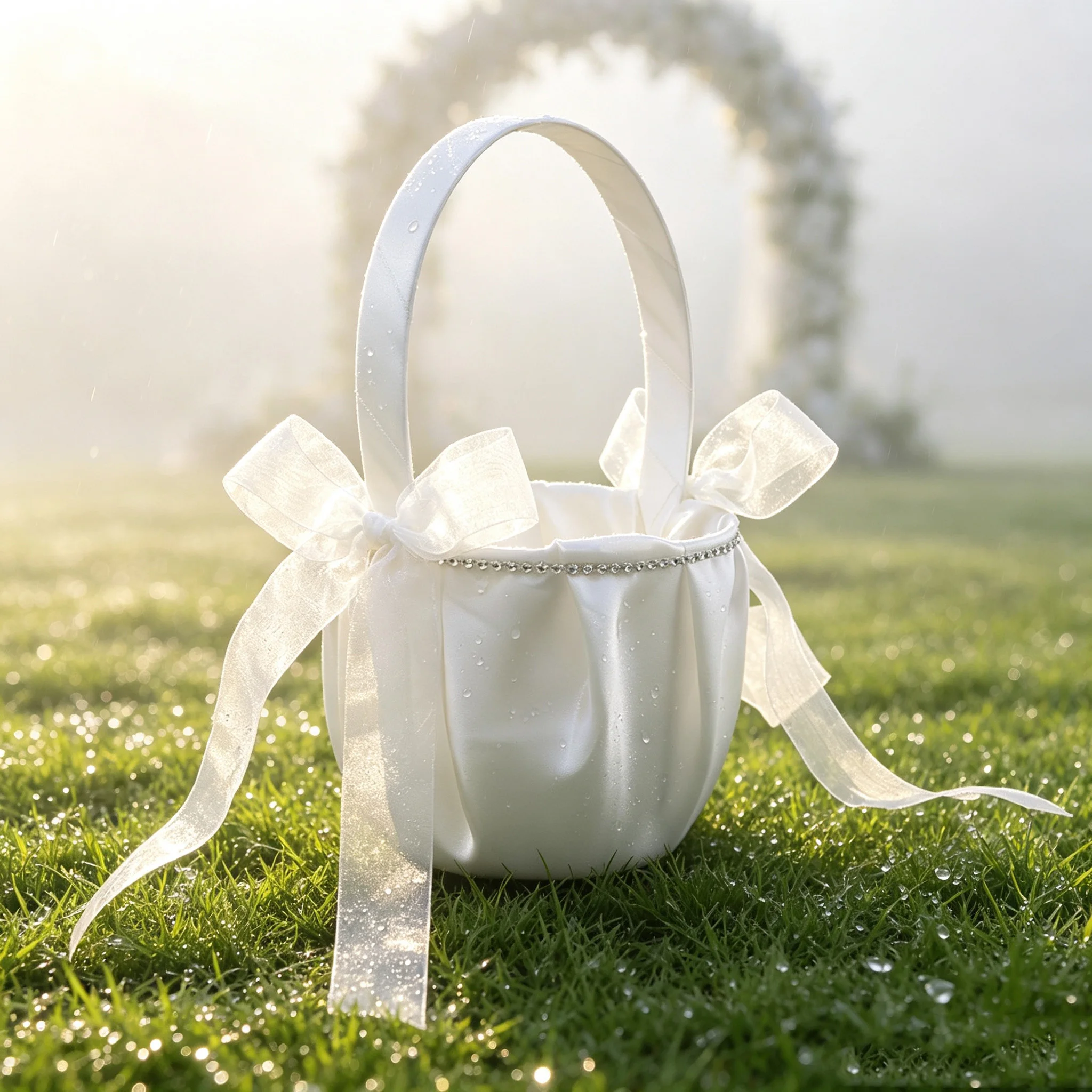 Wedding Ceremony Atmosphere Enhancing Flower Basket Decorative Tossing Basket for Bridal Shower And Wedding Decor